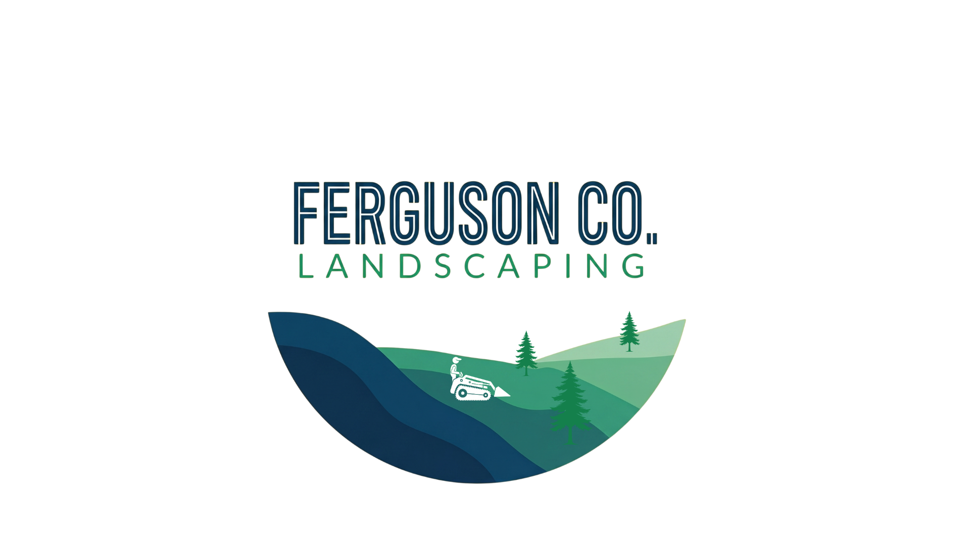 Ferguson Co. landscaping crew at work on a property